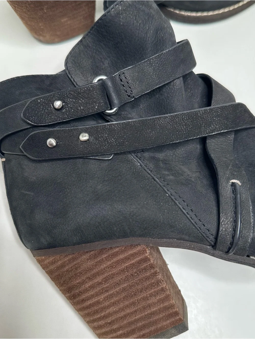 Sam Edelman Merton Black Suede Leather Ankle Booties Size 9